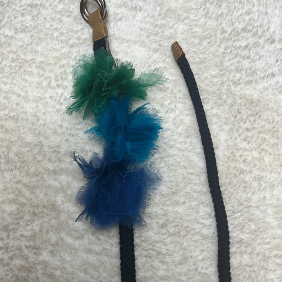 Vintage Blue Straw Woven Crossbody Handbag - Picture 3 of 12